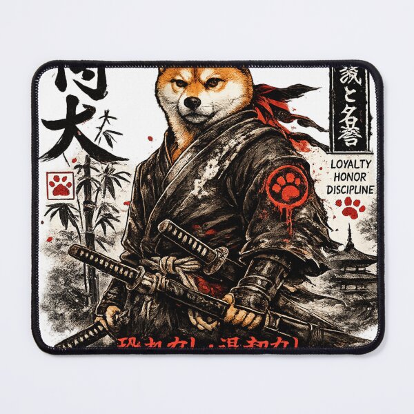 Item preview, Samurai Shiba Inu Warrior – Japanese Dog Samurai T-Shirt Design designed and sold by Evening Twilight.
