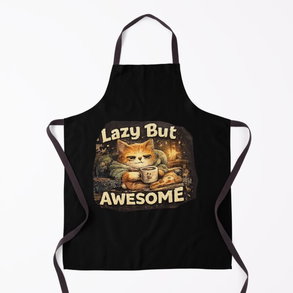 Item preview, Title: Lazy But Awesome Cat Coffee  designed and sold by Hobby-up.