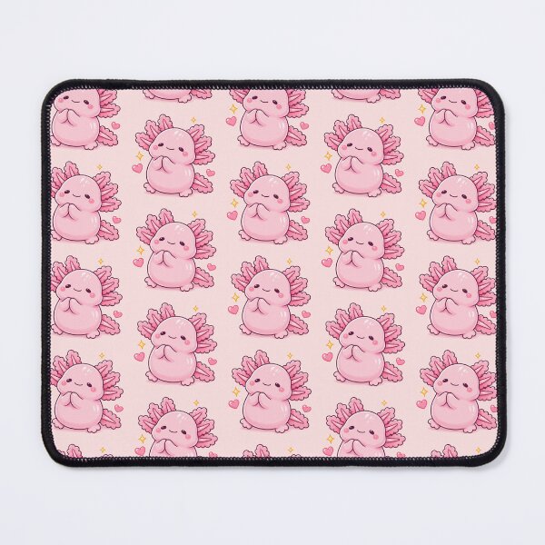Item preview, Cute Axolotl Kawaii Cartoon Pink Salamander designed and sold by ChosmahDrawing.