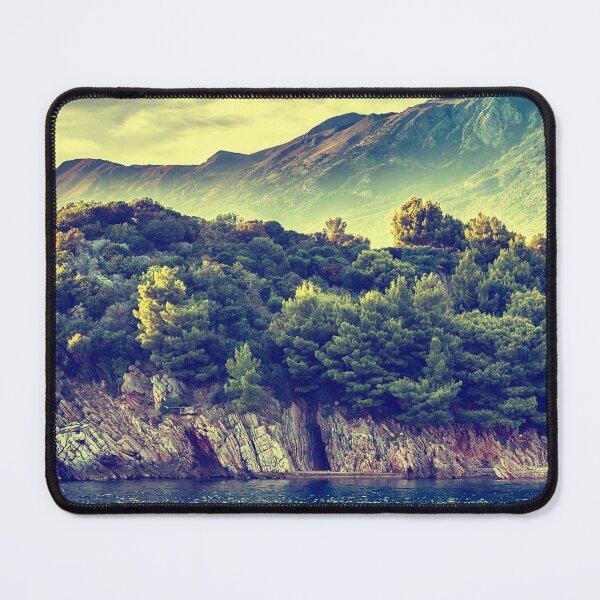 Item preview, Montenegro Retro Mountain and Sea Landscape Vintage Travel designed and sold by Artycom.
