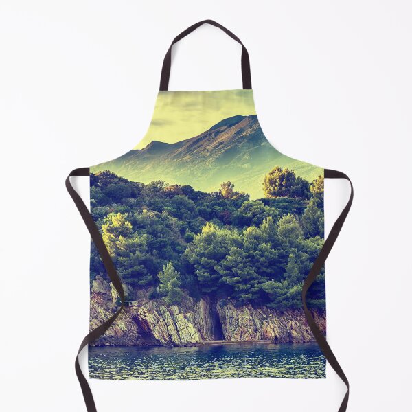 Item preview, Montenegro Retro Mountain and Sea Landscape Vintage Travel designed and sold by Artycom.