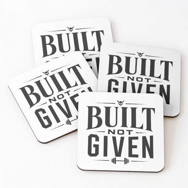 Item preview, Built Not Given – Hard Work Fitness Motivation designed and sold by ABLAT-CREATIONS.
