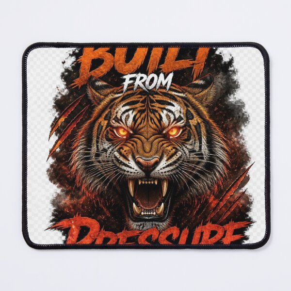 Item preview, Built From Pressure Tiger T-Shirt | Motivational Streetwear Design | Fierce Tiger Graphic Tee designed and sold by Atharva-threads.