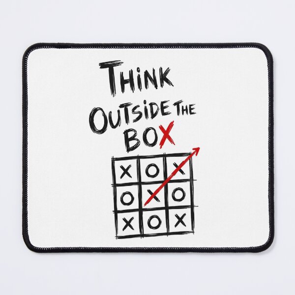 Item preview, Think Outside the Box Tic Tac Toe Motivational Dark Art designed and sold by CrystalMineArts.