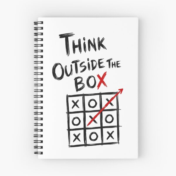 Item preview, Think Outside the Box Tic Tac Toe Motivational Dark Art designed and sold by CrystalMineArts.