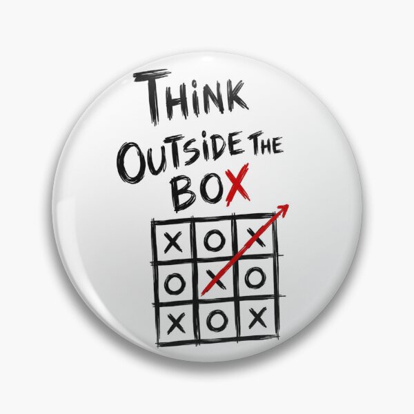 Item preview, Think Outside the Box Tic Tac Toe Motivational Dark Art designed and sold by CrystalMineArts.