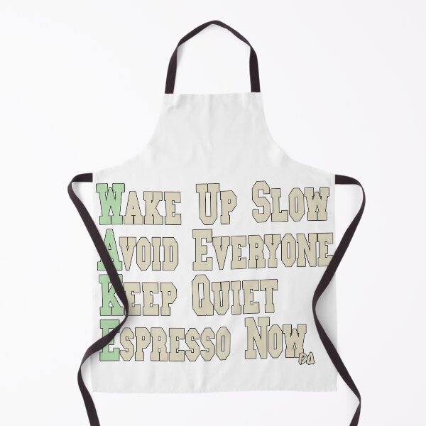 Item preview, WAKE Acronym Funny Morning Coffee Quote Varsity Typography Streetwear Graphic designed and sold by DesignArtist.ia.