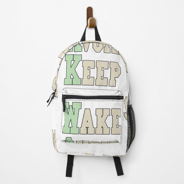 Item preview, WAKE Acronym Funny Morning Coffee Quote Varsity Typography Streetwear Graphic designed and sold by DesignArtist.ia.
