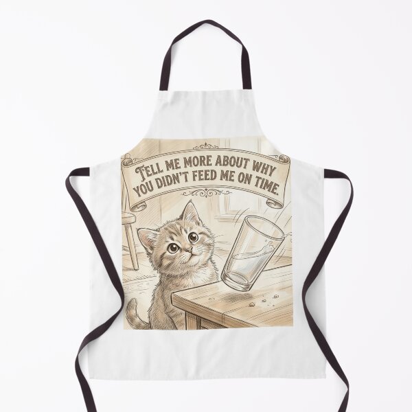 Item preview, unny Hungry Cat Gift Tell Me More About Why You Didn't Feed Me On Time Sketch Cat Mug Cat Mom Gift designed and sold by Dev Mode.