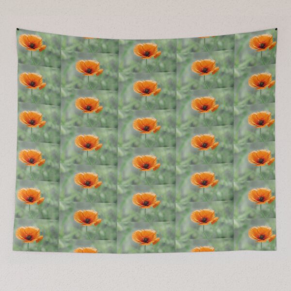 Item preview, Soft Orange Poppy Botanical Print designed and sold by Mutezone.