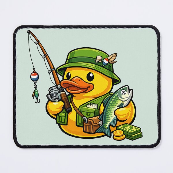 Item preview, Rubber Duck Fisherman designed and sold by BROHLine Studio.