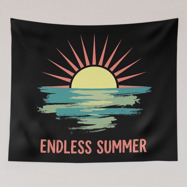 Item preview, Retro Endless Summer Vintage Sunset Beach designed and sold by seven things shop.