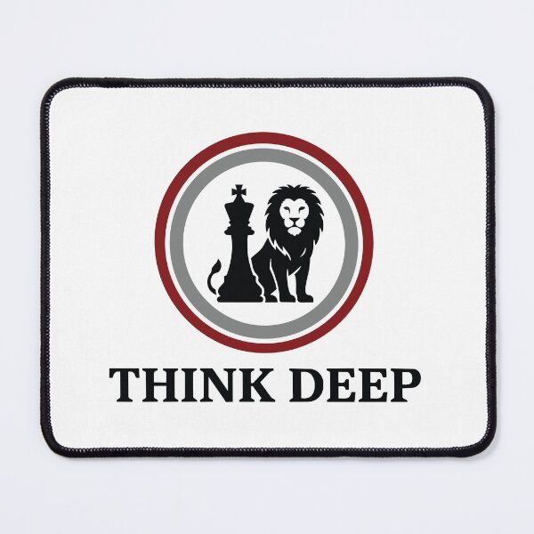 Item preview, Think Deep - Chess King And Lion Tactical Graphic designed and sold by ArcApparel2020.