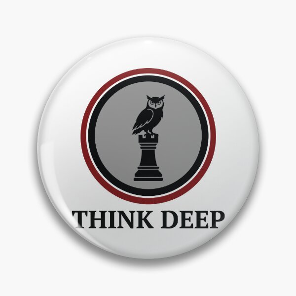 Item preview, Think Deep - Chess Rook And Wise Owl Graphic designed and sold by ArcApparel2020.