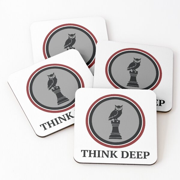 Item preview, Think Deep - Chess Rook And Wise Owl Graphic designed and sold by Arc2020.