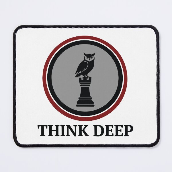 Item preview, Think Deep - Chess Rook And Wise Owl Graphic designed and sold by ArcApparel2020.