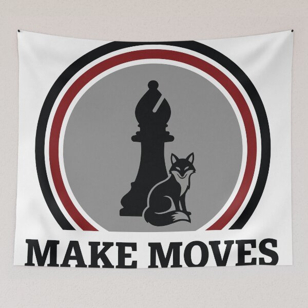 Item preview, Make Moves - Chess Bishop And Sly Fox Strategy Art designed and sold by ArcApparel2020.