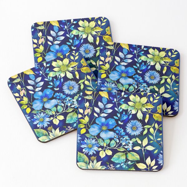 Item preview, Blue on Blue..design and pattern designed and sold by ©Janis Zroback.