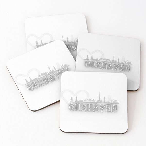 Item preview, Cuxhaven Skyline Retro Design designed and sold by EmmaEddyStore.