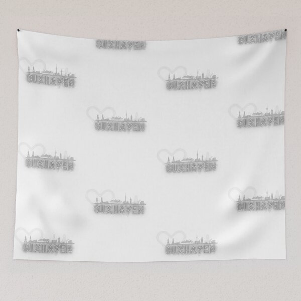 Item preview, Cuxhaven Skyline Retro Design designed and sold by EmmaEddyStore.