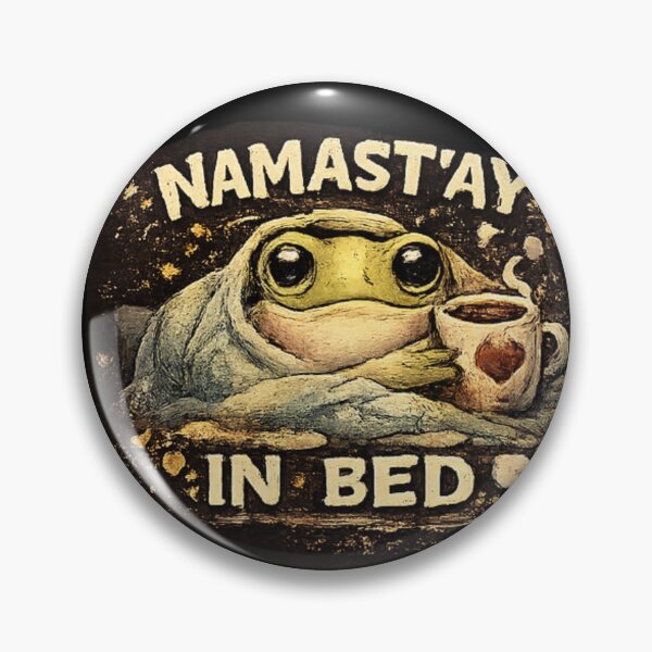 Item preview, Namastay In Bed Frog Coffee designed and sold by Hobby-up.