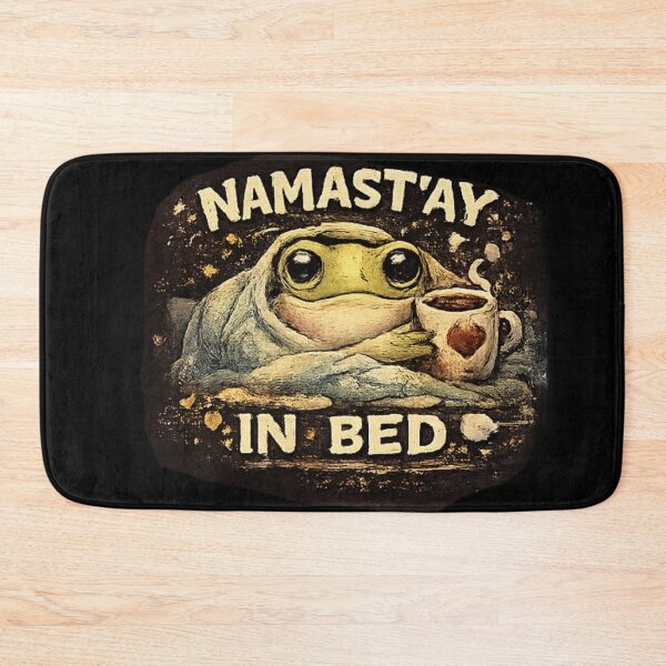 Item preview, Namastay In Bed Frog Coffee designed and sold by Hobby-up.