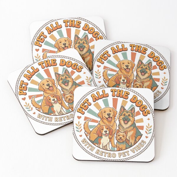Item preview, Retro Pet Vibes Pet All The Dogs Vintage Emblem designed and sold by Wear Sculpt.