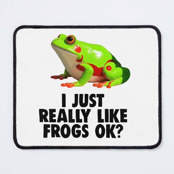 Item preview, I Just Really Like Frogs OK Funny Frog Lover Meme T-Shirt designed and sold by ZyxDes.