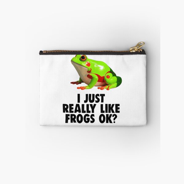 Item preview, I Just Really Like Frogs OK Funny Frog Lover Meme T-Shirt designed and sold by ZyxDes.
