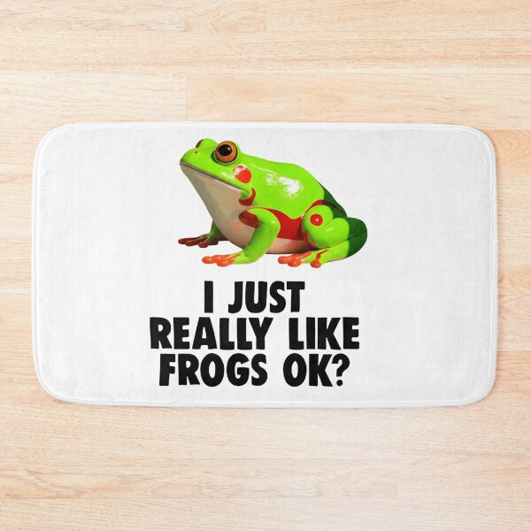 Item preview, I Just Really Like Frogs OK Funny Frog Lover Meme T-Shirt designed and sold by ZyxDes.