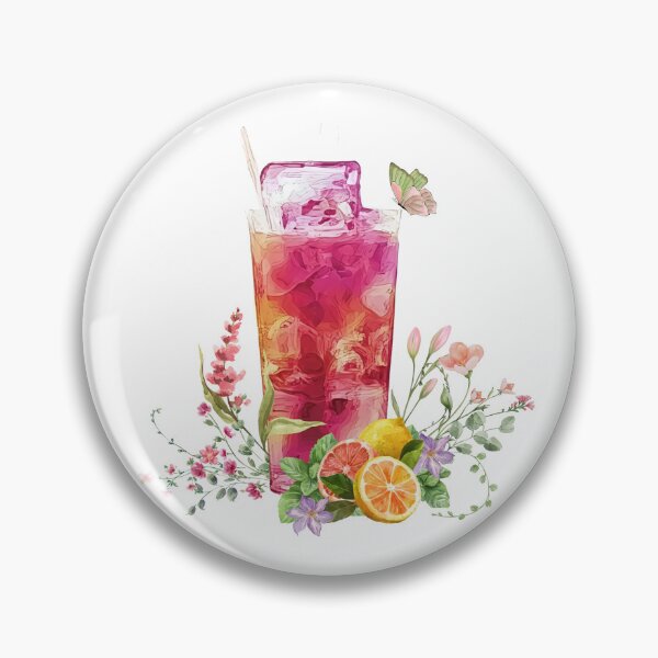 Item preview, Botanical Iced Drink and Citrus Artwork designed and sold by Serenity2Co.