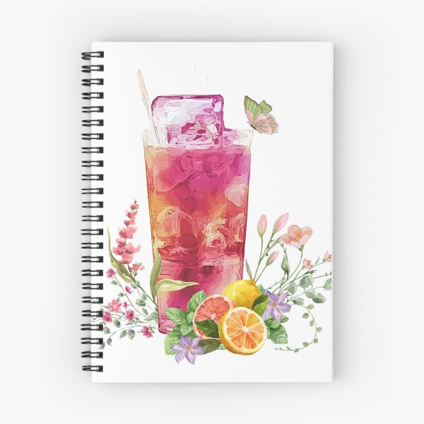 Item preview, Botanical Iced Drink and Citrus Artwork designed and sold by Serenity2Co.