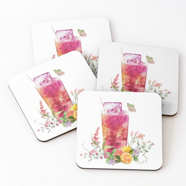 Item preview, Botanical Iced Drink and Citrus Artwork designed and sold by Serenity2Co.