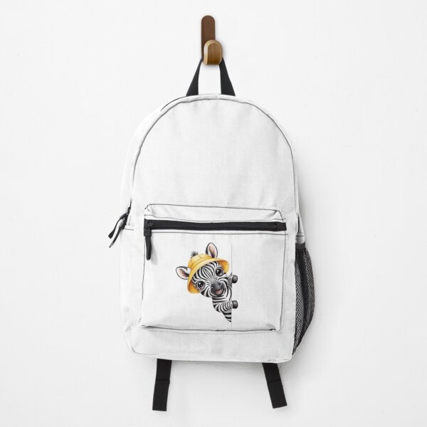 Item preview, peeking Zebra in Yellow Hat designed and sold by jkrphoto.