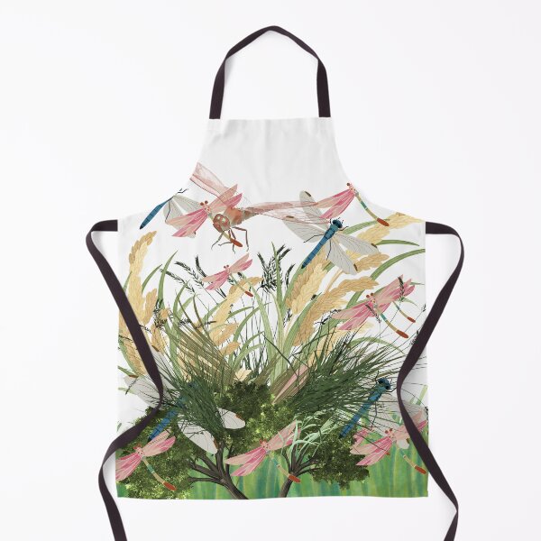 Item preview, Dragonfly Wheat Grass Tree Botanical Nature Illustration Art Print designed and sold by Extremeallie.