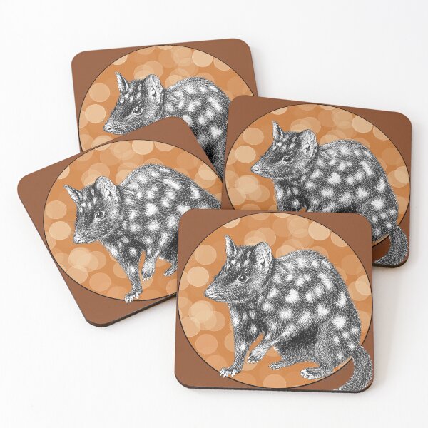 Item preview, Eastern Quoll on Orange Sunset designed and sold by Nadya Neklioudova.