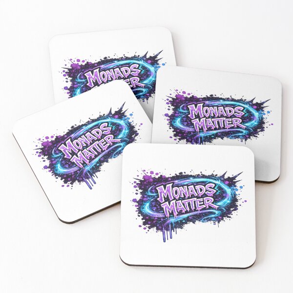 Item preview, Monads Matter Graffiti Haskell Functional Programming Design designed and sold by Nerd Romance Café.
