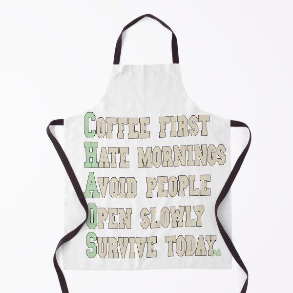 Item preview, CHAOS Acronym Funny Coffee First Varsity Typography Streetwear Graphic designed and sold by DesignArtist.ia.