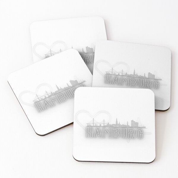 Item preview, Hamburg Skyline Retro Design | Maritime Port City Motif designed and sold by EmmaEddyStore.