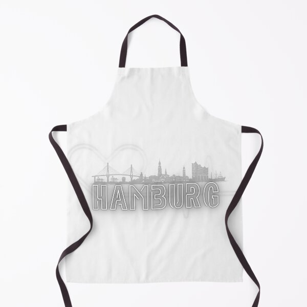Item preview, Hamburg Skyline Retro Design | Maritime Port City Motif designed and sold by EmmaEddyStore.