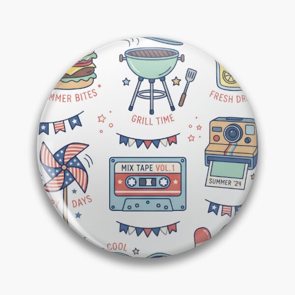 Item preview, Retro Patriotic Summer Vibes Pack designed and sold by seven things shop.