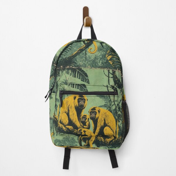 Item preview, Golden Howlers — Seafoam Retro Howler Monkey Family designed and sold by Jandedan.