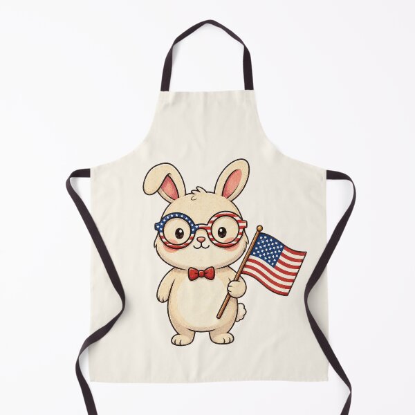Item preview, Cute Patriotic Bunny With American Flag designed and sold by SweetLilith.