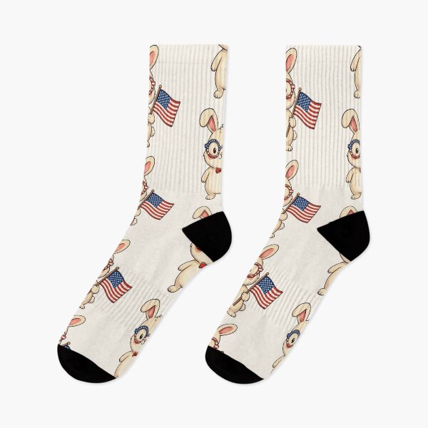 Item preview, Cute Patriotic Bunny With American Flag designed and sold by SweetLilith.