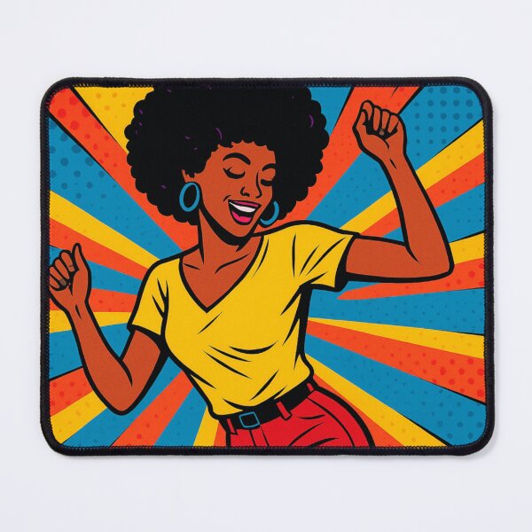 Item preview, Pop Art Dance Red and Yellow Edition - Retro Afro Disco Soul Art designed and sold by Megan-Alice.