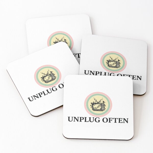 Item preview, Unplug Often - Retro TV And Robin Bird Nature Art designed and sold by Arc2020.
