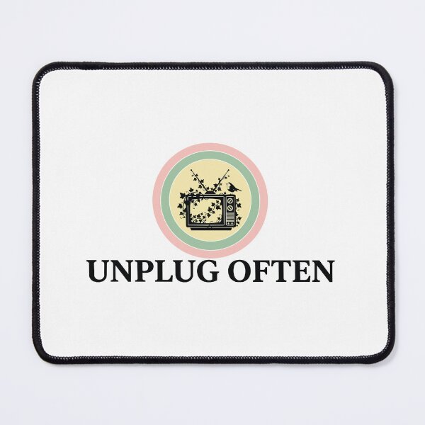 Item preview, Unplug Often - Retro TV And Robin Bird Nature Art designed and sold by ArcApparel2020.