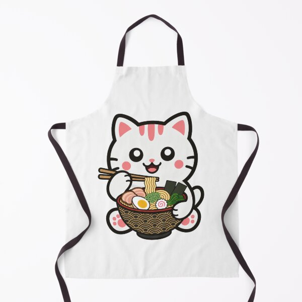 Item preview, Kawaii Cat Eating Ramen designed and sold by IYI.