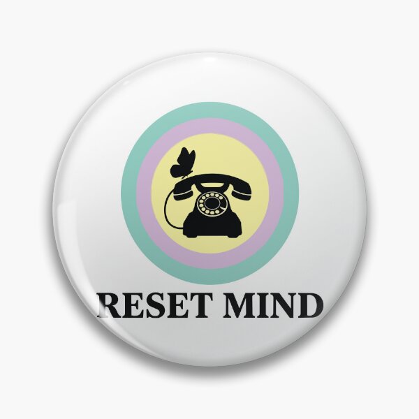 Item preview, Reset Mind - Rotary Phone And Butterfly Pastel Circle designed and sold by ArcApparel2020.