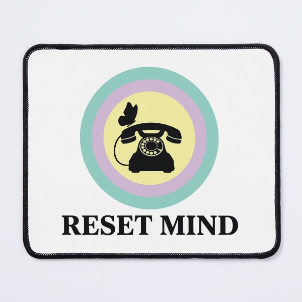 Item preview, Reset Mind - Rotary Phone And Butterfly Pastel Circle designed and sold by ArcApparel2020.